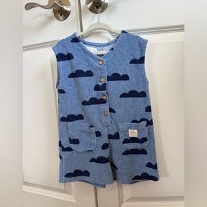 Zara Blue Terry Rmper